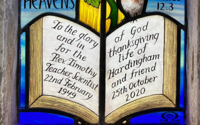Remembering Revd Tim Hardingham 1949-2020: A stained glass window and a more accessible church